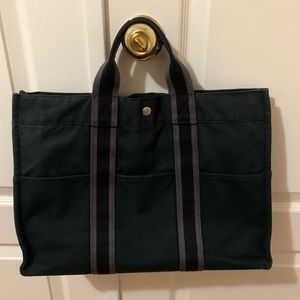 Hermes canvas tote